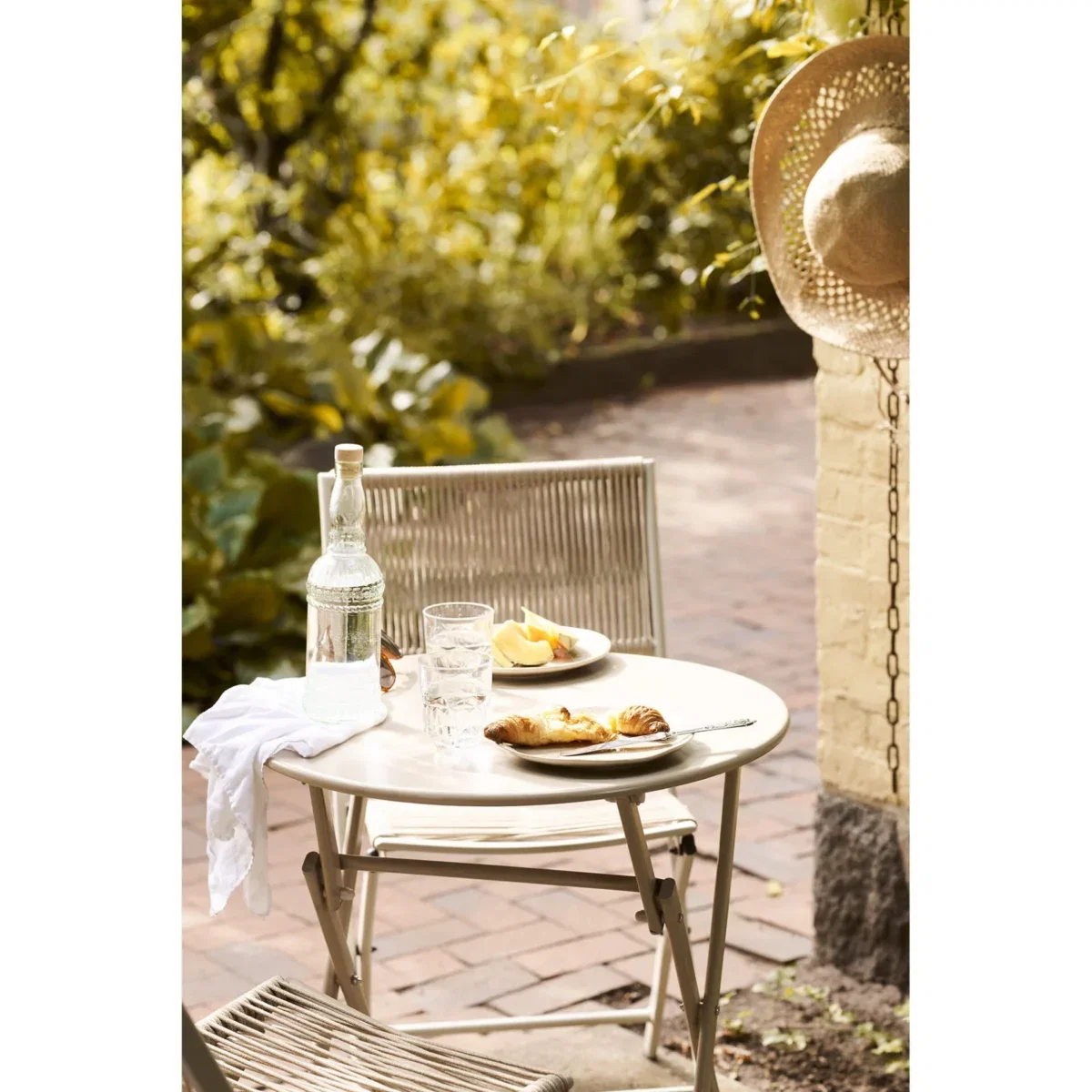 Arcas Bistro Set - Bistro set, 2 chairs and 1 table, polyester/steel, taupe - Afbeelding 11