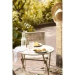 Arcas Bistro Set - Bistro set, 2 chairs and 1 table, polyester/steel, taupe - Afbeelding 11
