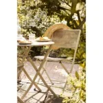 Arcas Bistro Set - Bistro set, 2 chairs and 1 table, polyester/steel, taupe - Afbeelding 8