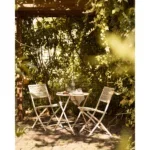 Arcas Bistro Set - Bistro set, 2 chairs and 1 table, polyester/steel, taupe - Afbeelding 10