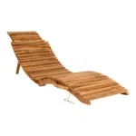 Arrieta Sun Lounger - Sun Lounger, teak, natural