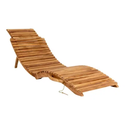 Arrieta Sun Lounger - Sun Lounger, teak, natural
