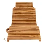 Arrieta Sun Lounger - Sun Lounger, teak, natural - Afbeelding 3