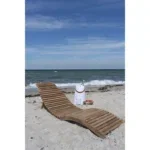 Arrieta Sun Lounger - Sun Lounger, teak, natural - Afbeelding 8