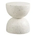 Bonita Side Table - Side table, fiberclay, terrazzo look ø40x45 cm - Afbeelding 2