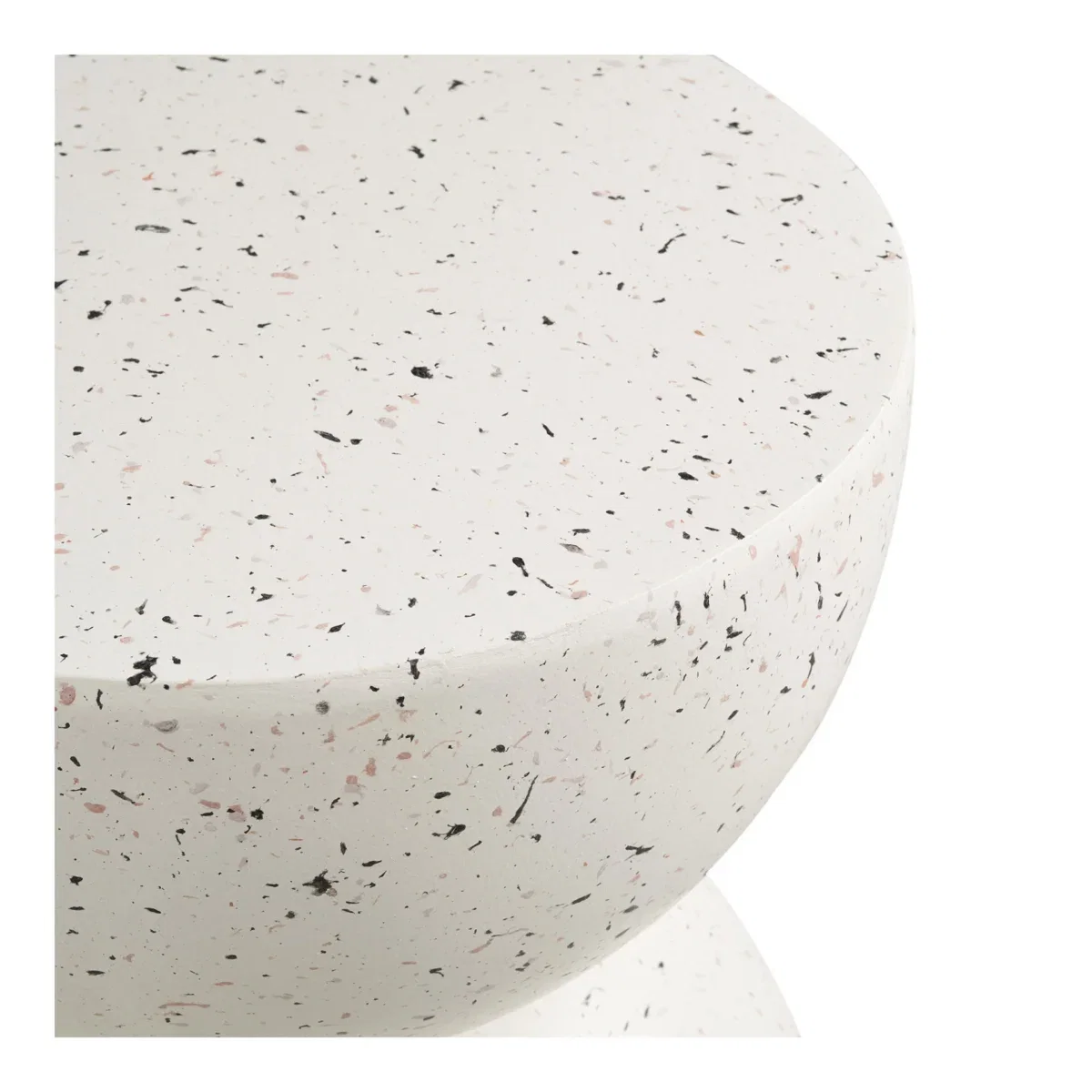 Bonita Side Table - Side table, fiberclay, terrazzo look ø40x45 cm - Afbeelding 3