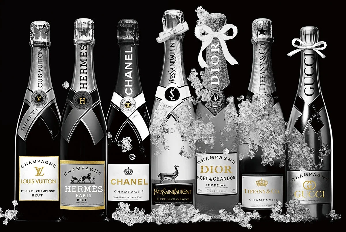 Glasschilderij 80x120cm Champagne grijs Glasschilderij 80x120cm Champagne grijs