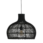 Maze rotan hanglamp zwart - Ø 42x36 cm