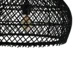 Maze rotan hanglamp zwart - Ø 42x36 cm - Afbeelding 5