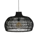 Maze rotan hanglamp zwart - Ø 57x36 cm - Afbeelding 2