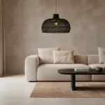 Maze rotan hanglamp zwart - Ø 57x36 cm - Afbeelding 3