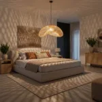 Maze rotan hanglamp organic XL - Ø 75x31 cm - Afbeelding 2