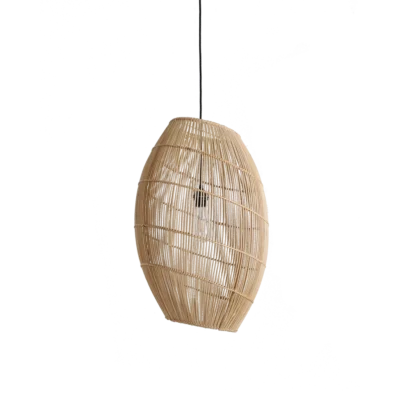 Luna rotan hanglamp Halo - Ø 40x60 cm