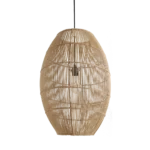 Luna rotan hanglamp Halo - Ø 40x60 cm - Afbeelding 4