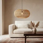 Luna rotan hanglamp Orbit -Ø 62x37 cm - Afbeelding 2
