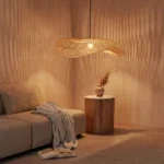 Wave  rotan hanglamp XL - Ø90x22 cm - Afbeelding 2