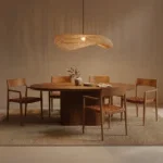 Wave  rotan hanglamp XL - Ø90x22 cm - Afbeelding 3