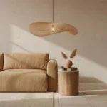 Wave  rotan hanglamp XL - Ø90x22 cm - Afbeelding 4