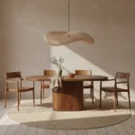 Wave  rotan hanglamp XL - Ø90x22 cm - Afbeelding 6