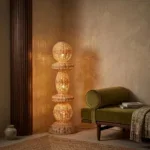 Tao rotan vloerlamp - 140 cm - Afbeelding 2
