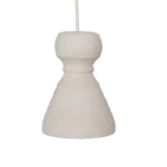 Chalk hanglamp Kanoi - 15x15x20,5 cm - Afbeelding 4