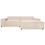 Hoekbank Lara - Stof Beige Rechts
