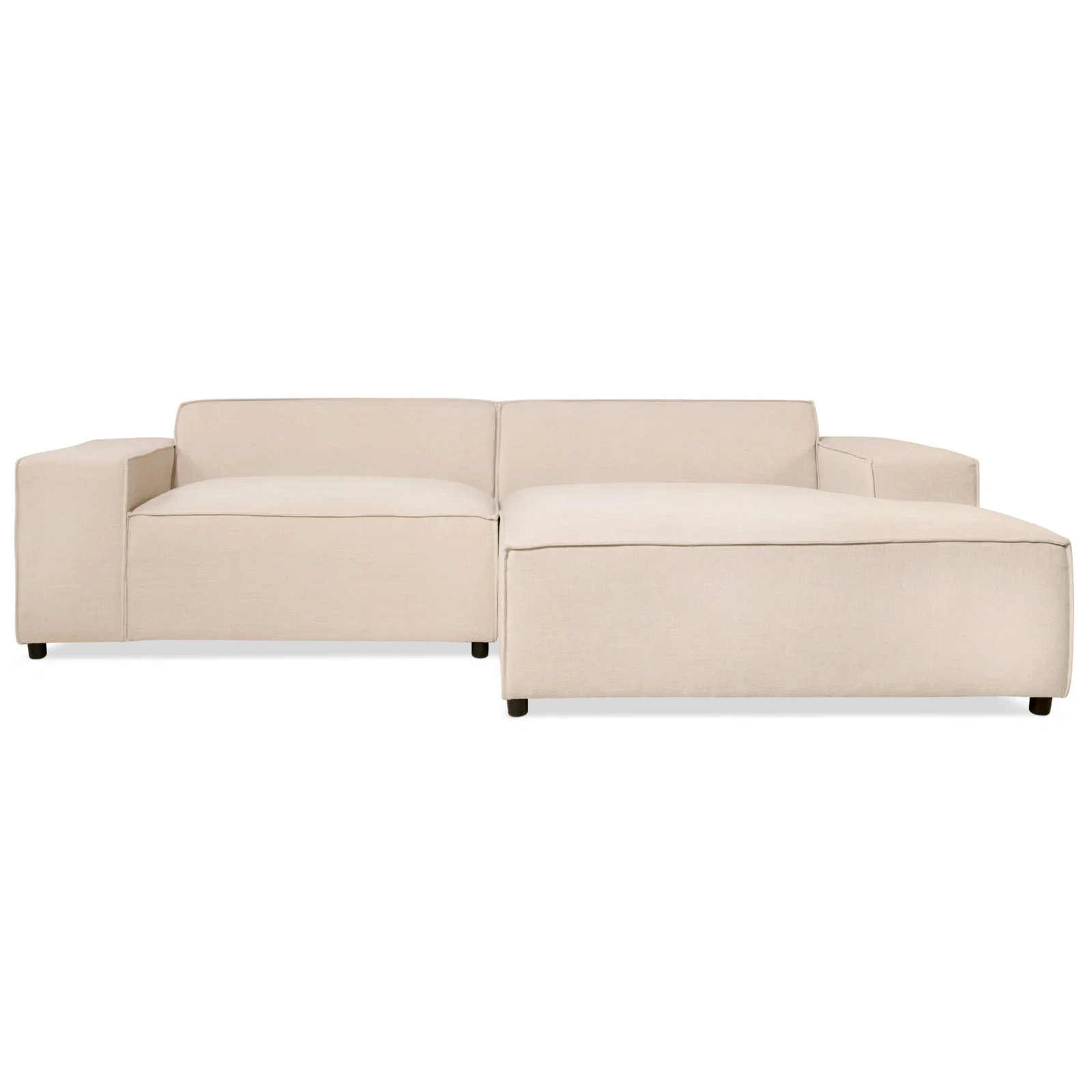 MFE-HBB04TO-BE.webp Hoekbank Lara - Stof Beige Rechts - Afbeelding 1