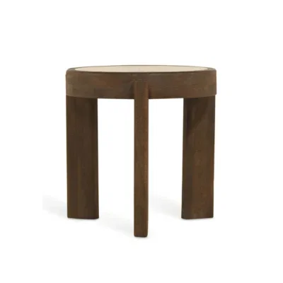 Bijzettafel Bora - Ø50cm Bruin