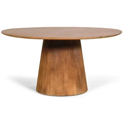 Eettafel Mokka Rond - Lichtbruin Ø120cm