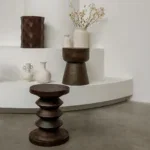 Pacific mangohouten kruk/bijzettafel Tonga - Afbeelding 7