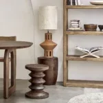 Pacific mangohouten kruk/bijzettafel Kiribati - Afbeelding 8
