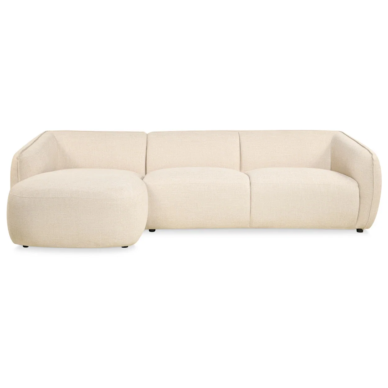 SciPhpGxEf9psfLBVy0z.webp Hoekbank Laila - Stof Beige Links - Afbeelding 1