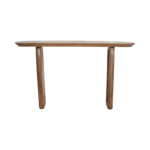 Bullnose mangohouten wandtafel bruin -140x35x80 cm - Afbeelding 4