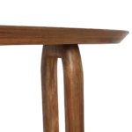 Bullnose mangohouten wandtafel bruin -140x35x80 cm - Afbeelding 8