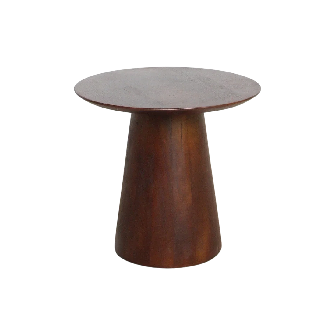 TAMW00075-0.webp Bullnose mangohouten bijzettafel cone Ø 50 cm - Afbeelding 1