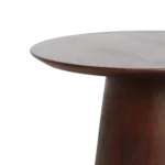 Bullnose mangohouten bijzettafel cone Ø 50 cm - Afbeelding 6