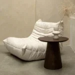 Bullnose mangohouten bijzettafel cone Ø 50 cm - Afbeelding 7