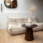Bullnose mangohouten bijzettafel cone Ø 50 cm - Afbeelding 10