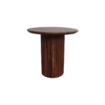 Bullnose bijzettafel reversed bruin Ø 50 cm