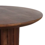 Bullnose bijzettafel reversed bruin Ø 50 cm - Afbeelding 7