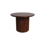 Bullnose bijzettafel reversed bruin Ø 55 cm