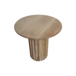 Bullnose bijzettafel reversed naturel Ø 50 cm - Afbeelding 3