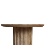 Bullnose bijzettafel reversed naturel Ø 50 cm - Afbeelding 7