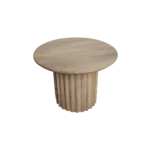 Bullnose bijzettafel reversed naturel Ø 55 cm - Afbeelding 3