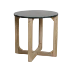 Marmeren bijzettafel rond - groen