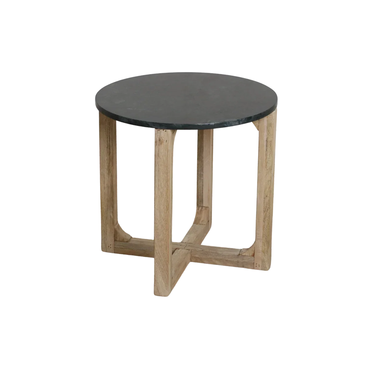 Marmeren bijzettafel rond - groen - Afbeelding 5