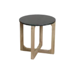 Marmeren bijzettafel rond - groen - Afbeelding 5