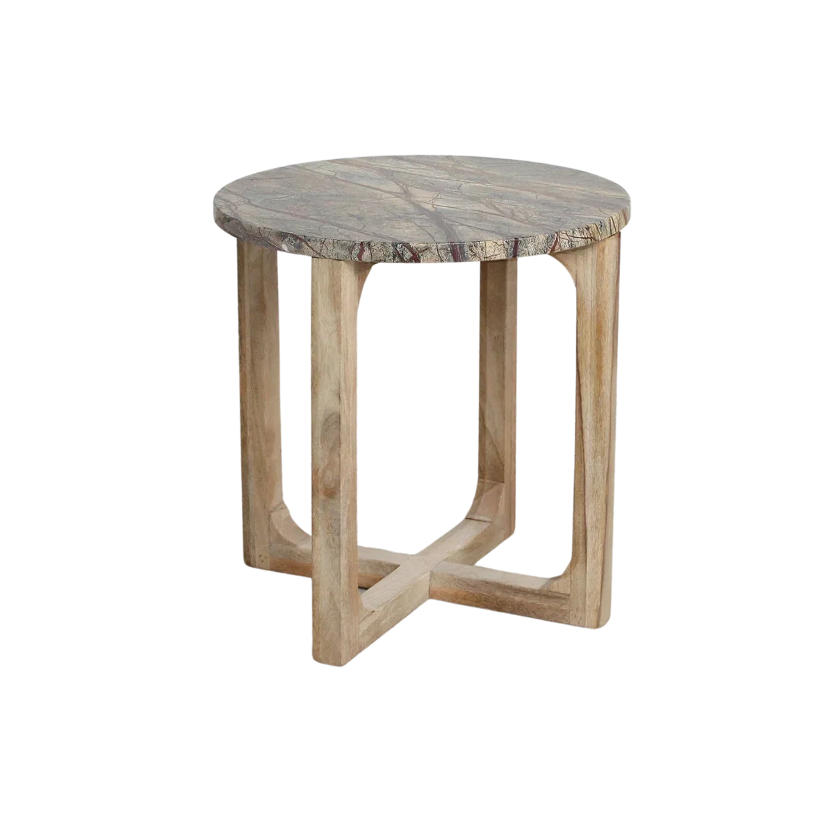 Marmeren bijzettafel Bizar - 50x50x50 cm - Afbeelding 2
