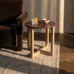 Marmeren bijzettafel Cherry - 50x50x50 cm - Afbeelding 2