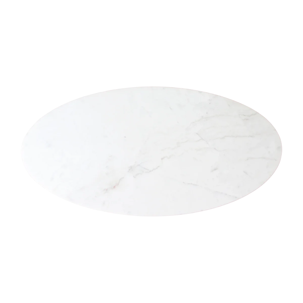 Ovale marmeren salontafel - Wit - 120x60x38 cm - Afbeelding 6